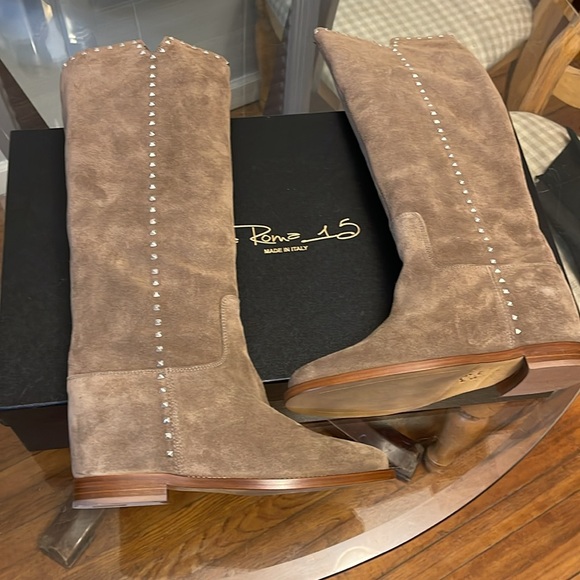 Authentic Italian leather boots bought in Italy & flown back to the US. Size 8.5 - Picture 2 of 7